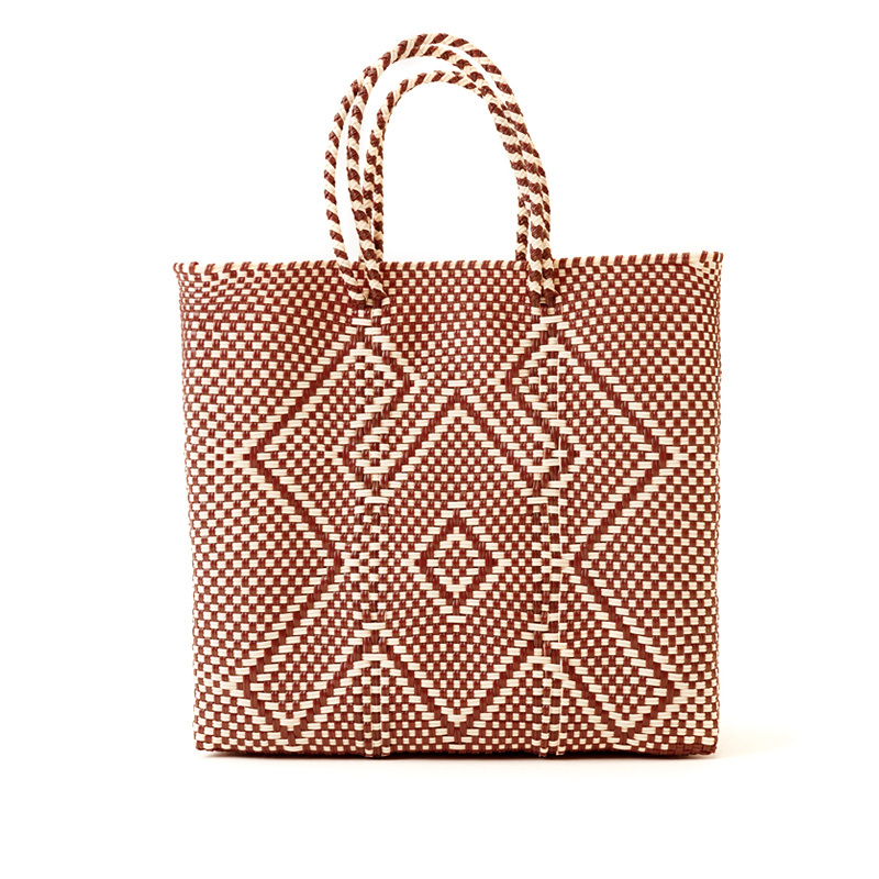 MERCADO BAG - Brown / White (SHORT S) | Letra - レトラ公式通販